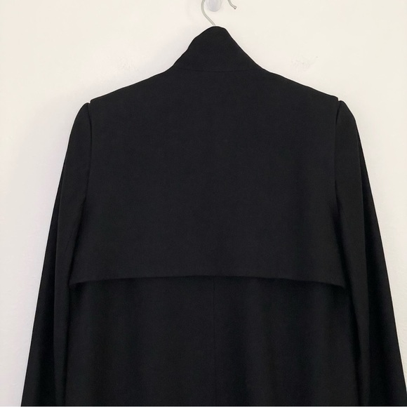Helmut Lang Felted Wool High Neck Coat Black Medium - Picture 9 of 16